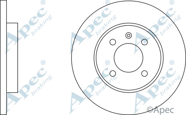 APEC BRAKING stabdžių diskas DSK575